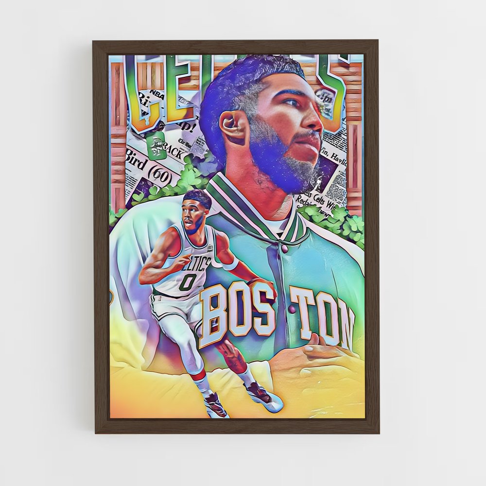 Poster Le Batteur de Boston – affiche Basketball (vue 5)